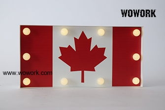 canada flag light